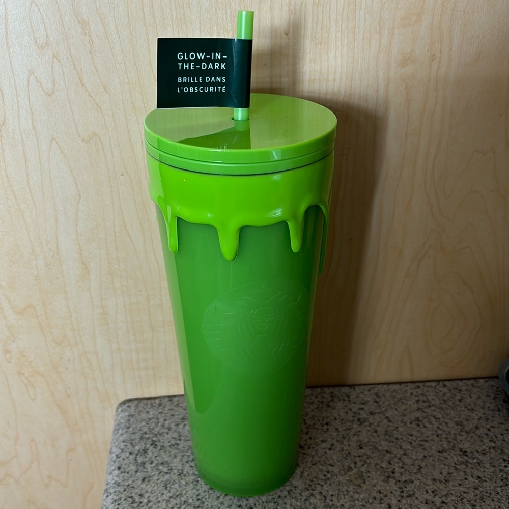 Brand New! Glow in the dark Starbucks Neon Green
